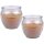 HS Candle Duftkerze im Glas "Creation" 2er-Pack Cookie-Cream