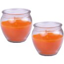 HS Candle Duftkerze im Glas "Creation" 2er-Pack Mango Sorbet