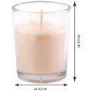 HS Candle Duftkerzen im Glas 3er-Pack Vanille