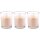 HS Candle Duftkerzen im Glas 3er-Pack Vanille