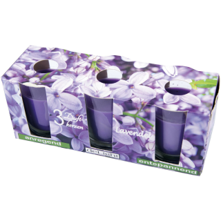 Duftkerzen "Classic" - Kerzen im  3er Pack - Lavendel