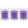 HS Candle Duftkerzen im Glas 3er-Pack Lavendel