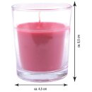 HS Candle Duftkerzen im Glas 3er-Pack Wilde Rose