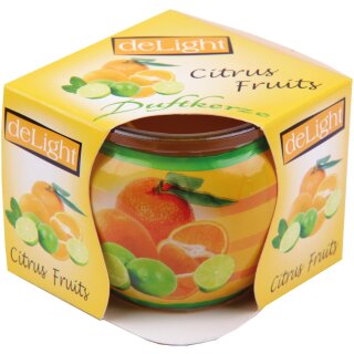 HS Candle Duftkerze im Glas 22h Citrus Fruits