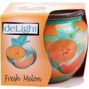 Duftkerze im Glas "Motiv" 22h Fresh Melon
