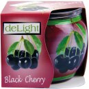 Duftkerze im Glas "Motiv" 22h Black Cherry