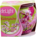 Duftkerze im Glas "Motiv" 22h Blütenzauber