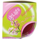 Duftkerze im Glas "Motiv" 22h Blütenzauber