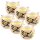 HS Candle Duftkerze im Glas 22h 6er-Pack  Vanille