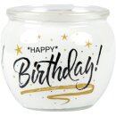 Duftkerze im Glas mit Spruch  Birthday