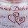 Duftkerze im Glas mit Spruch  Ich liebe Dich
