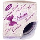 Duftkerze im Glas mit Spruch  Danke Schön