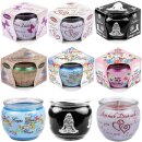 Duftkerze im Glas mit Spruch  Danke Schön