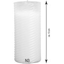 Grablaterne aus Glas inkl. Kerze Rot