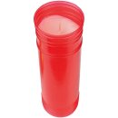 Kompositionsöllicht Grabkerze mit Deckel 170h Rot