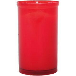 Tagebrenner Grabkerze Rot 30h ohne Deckel