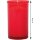 Tagebrenner Grabkerze Rot 30h ohne Deckel