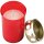 Tagebrenner Grabkerze Rot 30h mit Deckel