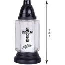 Grableuchte aus Glas ( 24 cm ) Grabkerze mit Kreuz inklusiv Kerze