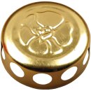 Grablicht aus Glas "Sechseck" Rot