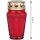 Grablicht aus Glas "Sechseck" 30h 6er-Pack Rot