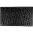 Fußmatte Schmutzfangmatte rutschfest Anthrazit 75x50 cm