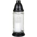 Grablaterne aus Glas inkl. Grabkerze 30h Turm Weiß