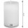 Grablaterne aus Glas inkl. Grabkerze 30h Turm Weiß