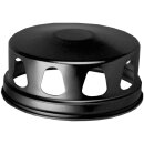 Grabkerze Weiß 48h (Deckel Schwarz) - Baum