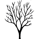 Grabkerze Weiß 170h ( Deckel Schwarz ) - Baum