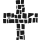 Grabkerze Weiß 170h ( Deckel Schwarz ) - Kreuz