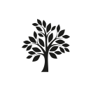 Grabkerze Weiß 100h ( Deckel Schwarz ) - Baum