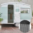 Fadengardine 56x185cm, Fadenvorhang für Wohnwagen in Schwarz