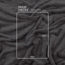 Kuscheldecke "Mirabella" - Cashmere Touch Hellgrau 130x170 cm