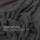 Kuscheldecke "Mirabella" - Cashmere Touch Hellgrau 130x170 cm