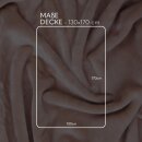 Kuscheldecke "Mirabella" - Cashmere Touch Nougat 130x170 cm