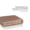 Kuscheldecke "Mirabella" - Cashmere Touch Nougat 130x170 cm
