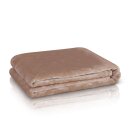 Kuscheldecke "Mirabella" - Cashmere Touch Nougat 130x170 cm