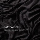 Kuscheldecke "Mirabella" - Cashmere Touch Schwarz 220x240 cm
