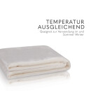 Kuscheldecke "Mirabella" - Cashmere Touch Creme 220x240 cm
