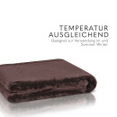 Kuscheldecke "Mirabella" - Cashmere Touch 220x240cm Braun