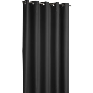Verdunkelungsgardine Ösen Shadow 135x295cm Schwarz