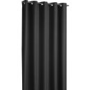 Verdunkelungsgardine Ösen Shadow 135x295cm Schwarz