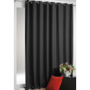 Verdunkelungsgardine Ösen Shadow 135x295cm Schwarz