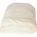 Kuscheldecke "Celina" Mikrofaser flauschig weich Champanger 90x140 cm