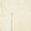 Kuscheldecke "Celina" Mikrofaser flauschig weich Champanger 130x170 cm