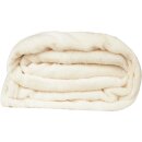 Kuscheldecke "Celina" Mikrofaser flauschig weich Champanger 130x170 cm