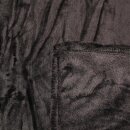 Kuscheldecke "Celina" Mikrofaser flauschig weich Schwarz 130x170 cm