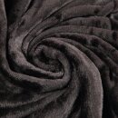 Kuscheldecke "Celina" Mikrofaser flauschig weich Schwarz 150x200 cm