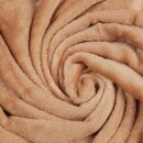 Kuscheldecke "Celina" Mikrofaser Nougat 130x170 cm